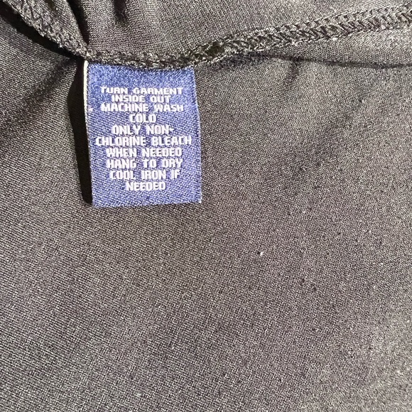 Chaps black long dress, sleeves less, size 4, 95% polyester 5% elastane, - Picture 7 of 8